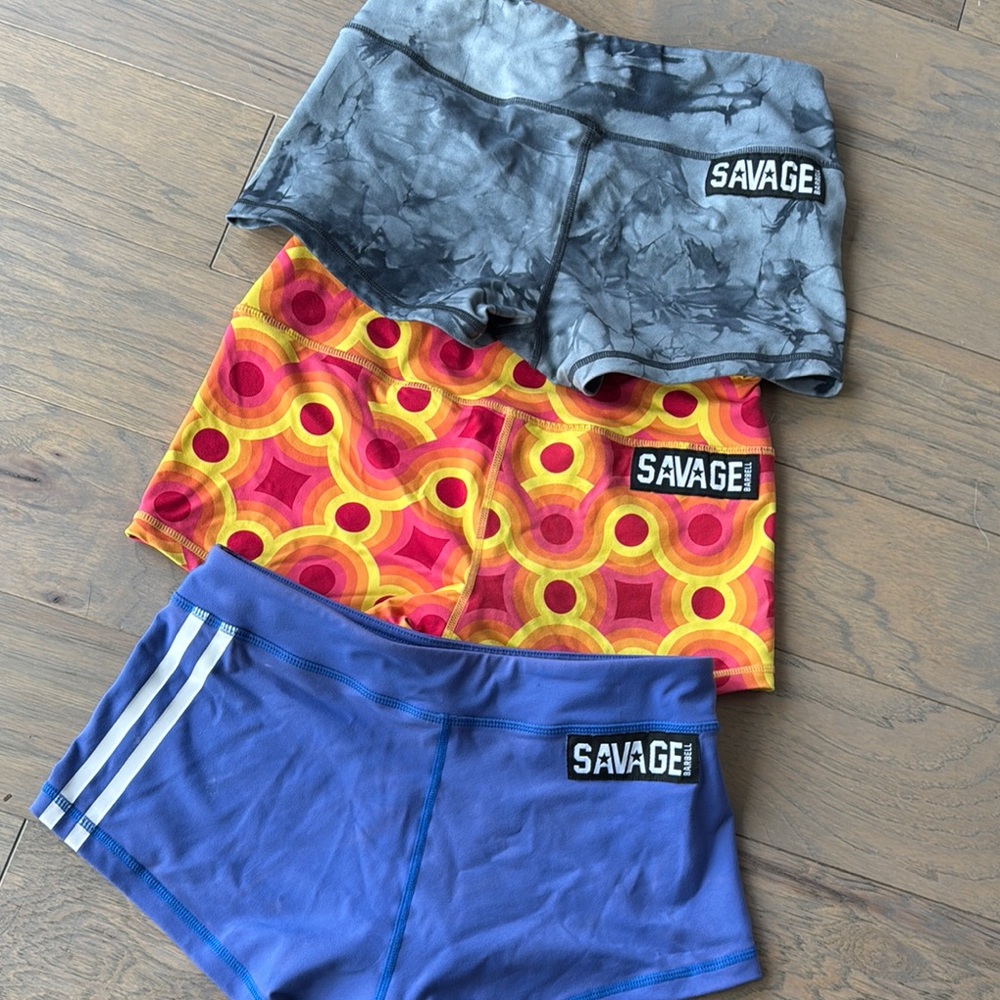 Savage Barbell Athletic Shorts - Gray, Multicolor, Blue
